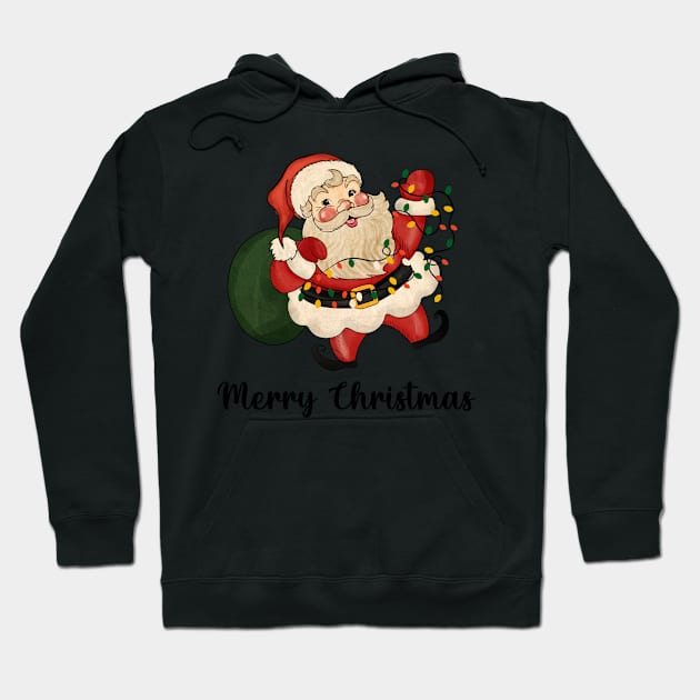 Merry Christmas, Vintage Santa Hoodie by Bam-the-25th